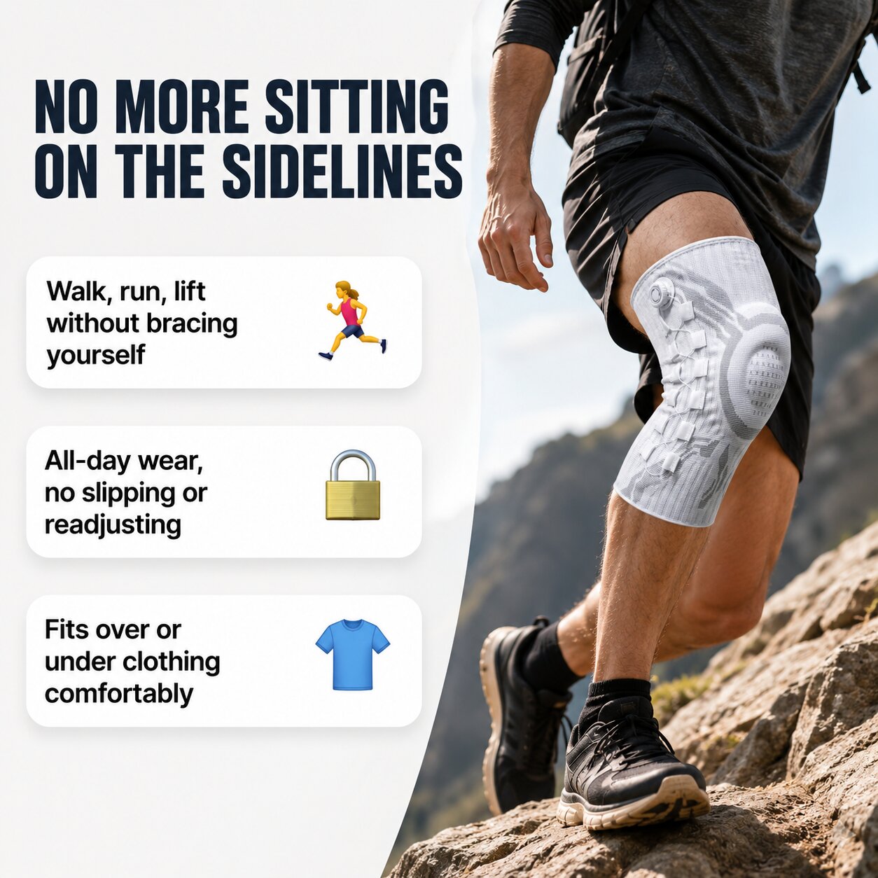 KINFORTA Pro SmartDial™ Adjustable Knee Support